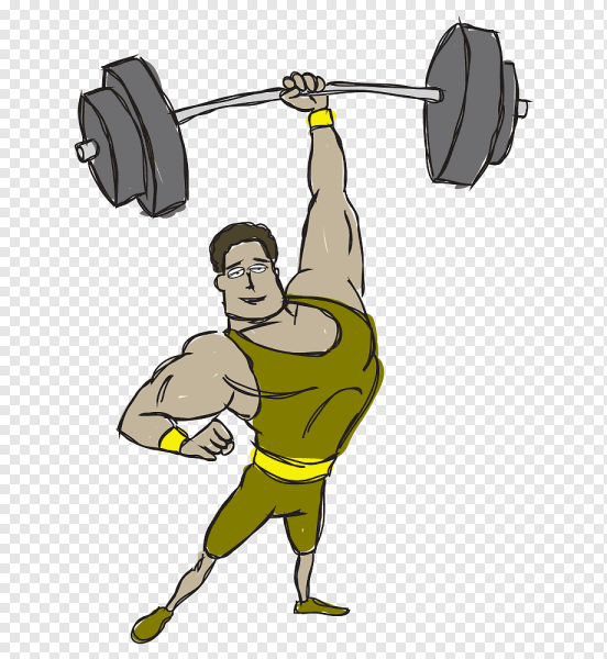 Силач со штангой