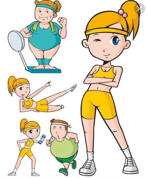 Спортивный человек мультяшный