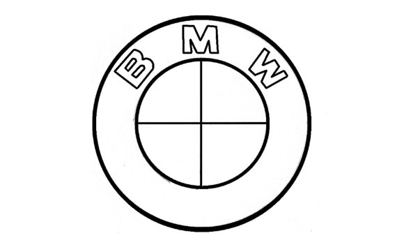 Знак БМВ раскраска