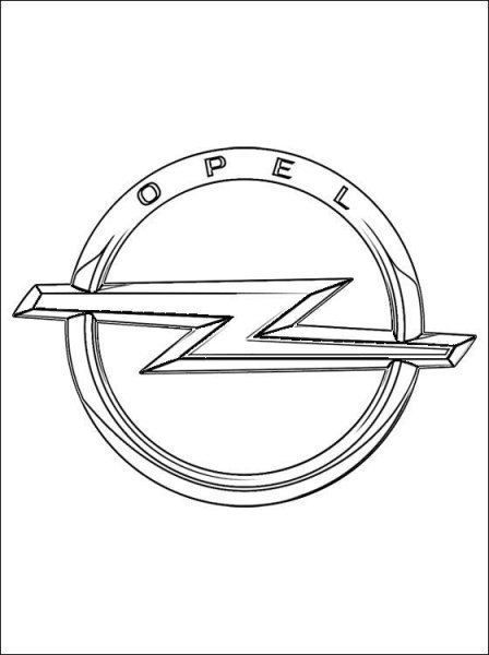 Эмблемы автомобилей для раскрашивания