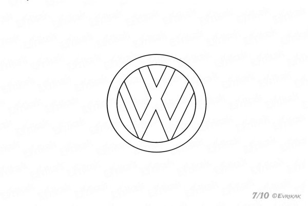 Логотипы машин карандашом