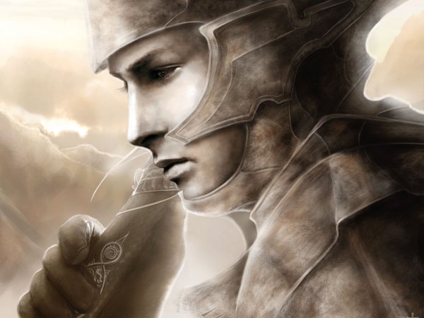 Лицо воина арт