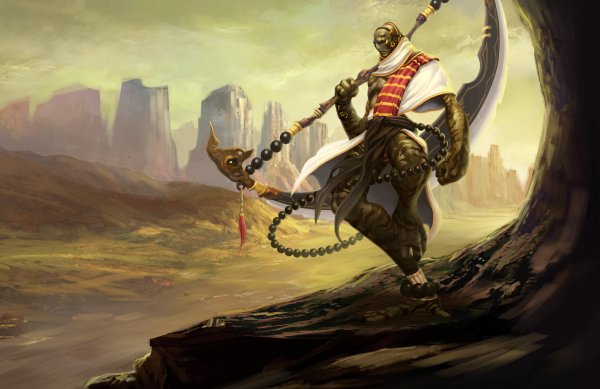 Воин с косой