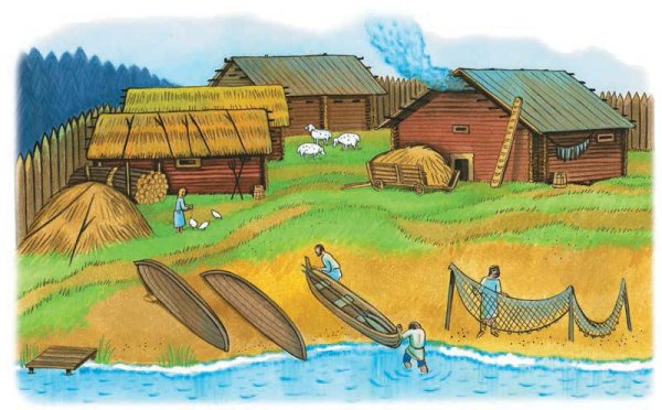 Иллюстрация древних поселений