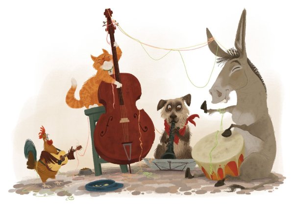 Герои бременских музыкантов братья Гримм