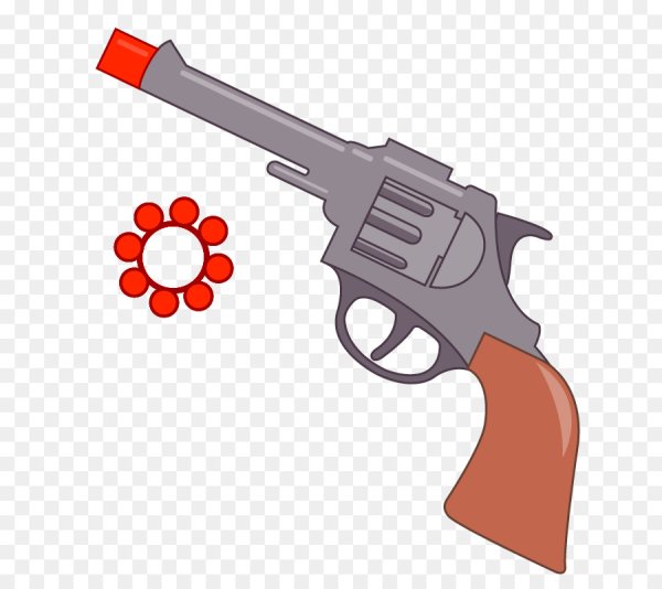 Револьвер трафарет