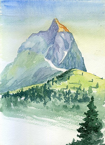 Нарисовать горы