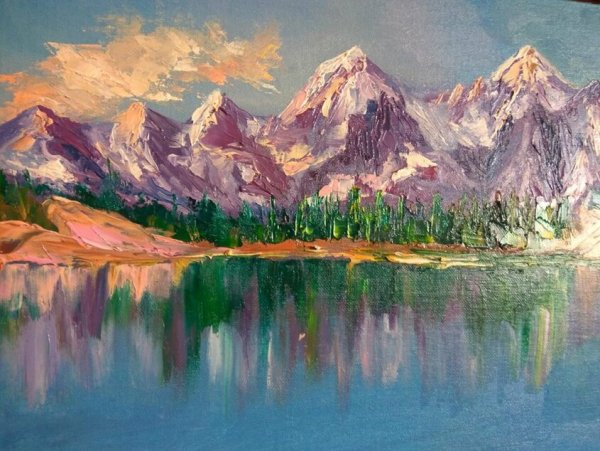 Саяны на картинах художников