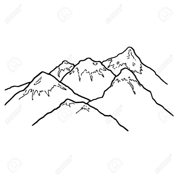 Горный хребет для рисования