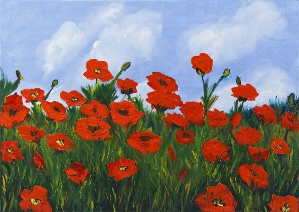 Картина " Макове поле" Олександра гречаного