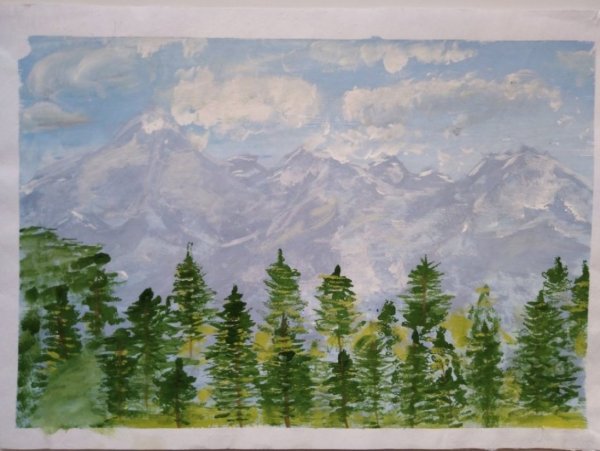 Пейзажи Сибири рисунки