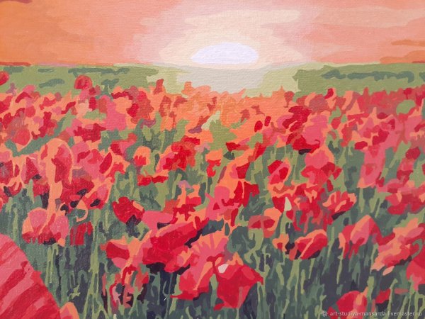Маковое поле картина