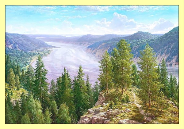 Художник Сергей Басов родные просторы