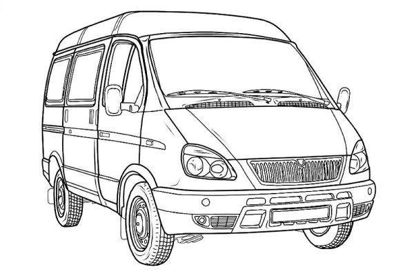 Раскраска Газель 3302 грузовая