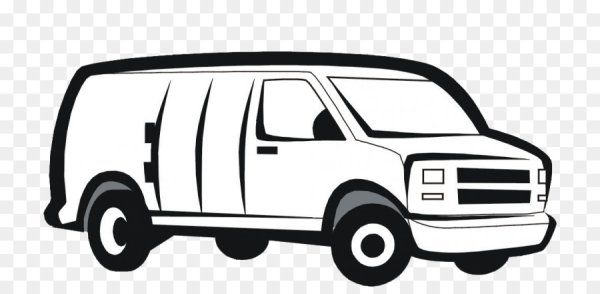 Газель промтоварный фургон вектор