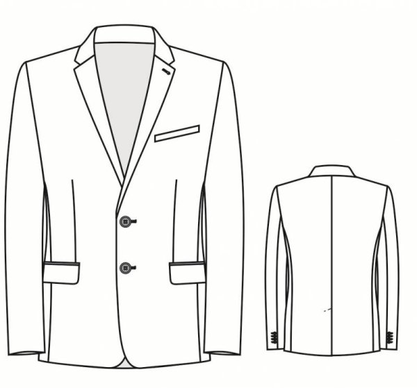Эскиз мужского пиджака
