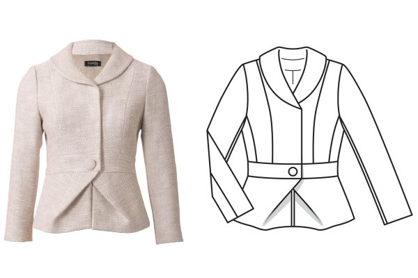 Техническая модель жакета