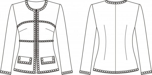 Моделирование жакета в стиле Шанель