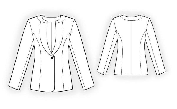 Технический эскиз жакета