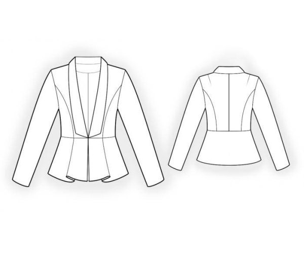 Моделирование жакета с баской