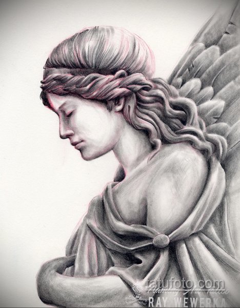 Лицо ангела эскиз