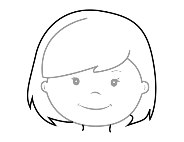 Нарисовать лицо ангела