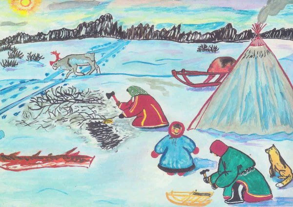 Природа Югры рисунки