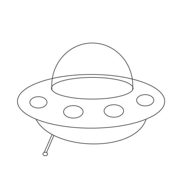 Летающая тарелка раскраска