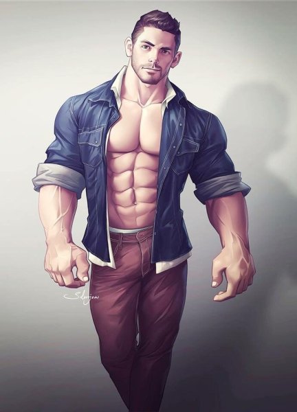 Мускулистый рисунок