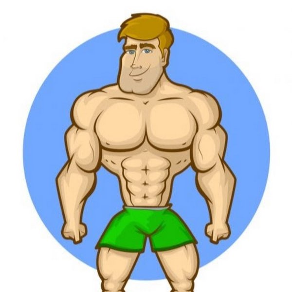 Накаченная спина арт