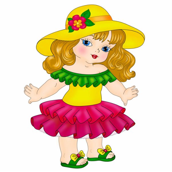 Куколка на белом фоне