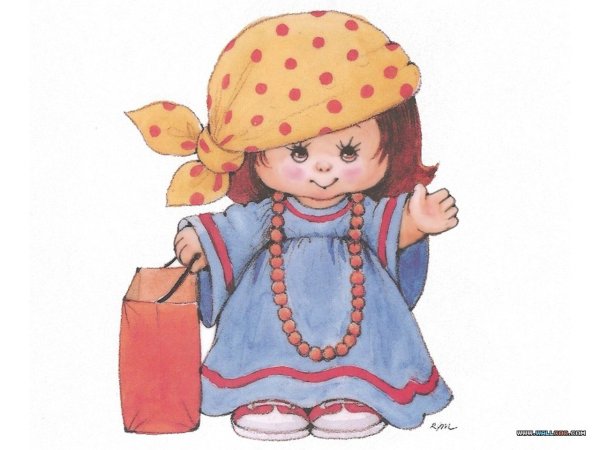 Кукла клипарт для детей