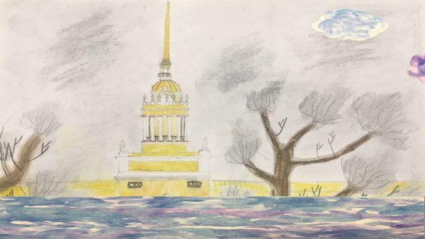 Петропавловская крепость вектор