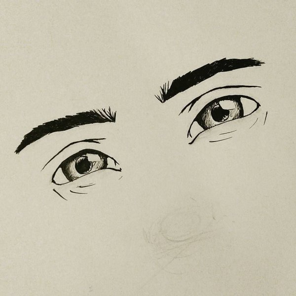 Азиатские глаза для срисовки