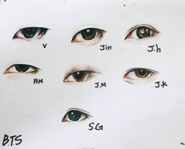 Глаза БТС арт