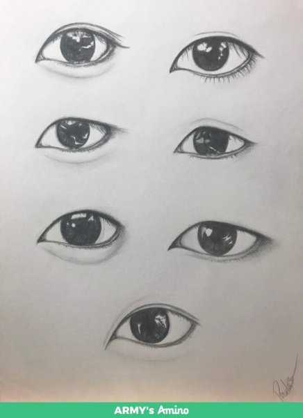 Рисование азиатских глаз