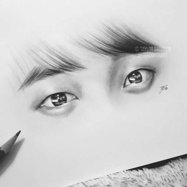 Глаза БТС рисунок