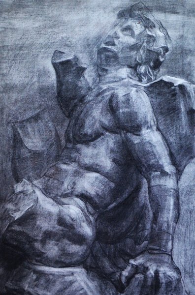 Академический рисунок Пергамский алтарь