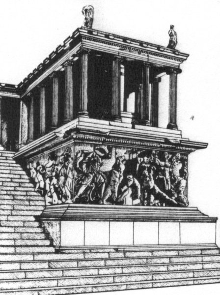 Пергамский алтарь Зевса реконструкция