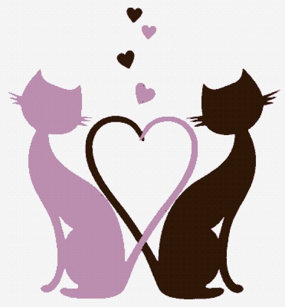 Влюбленные коты