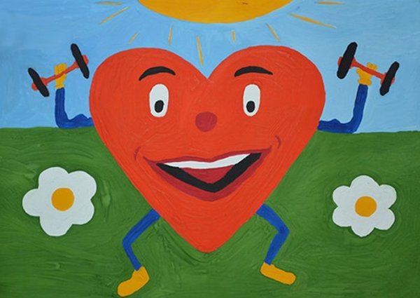 Здоровое сердце рисование