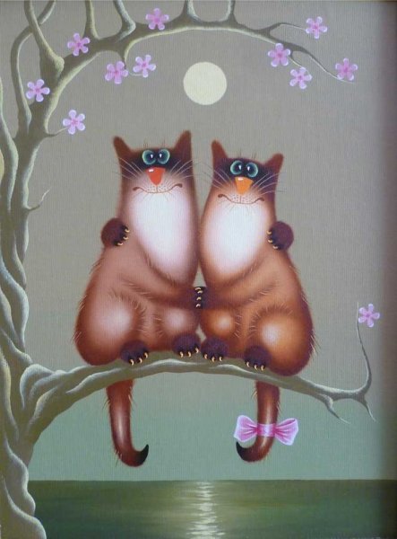 Художник Александр Зотов...коты
