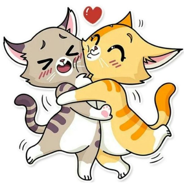 Стикер обнимашки