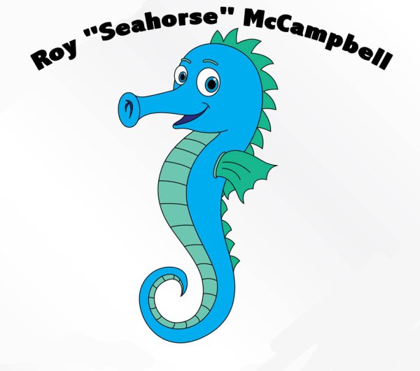 Морской конек мультяшный