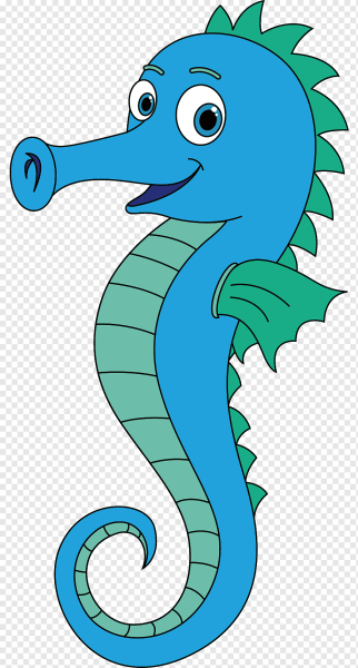 Морские коньки мультяшные