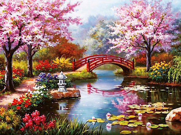 Пруд и Сакура