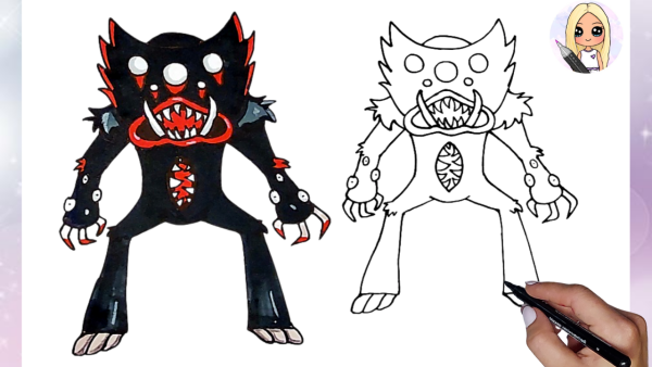 Раскраска Поппи Плейтайм Килли Вилли