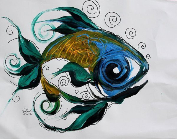 Стилизованные рыбы