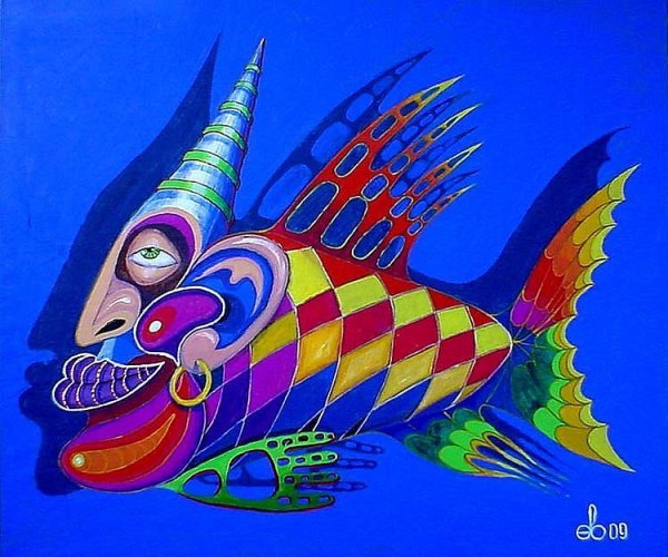 Фантазийные стилизованные рыбки