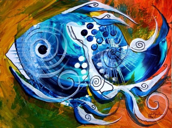 Абстракция морская тема